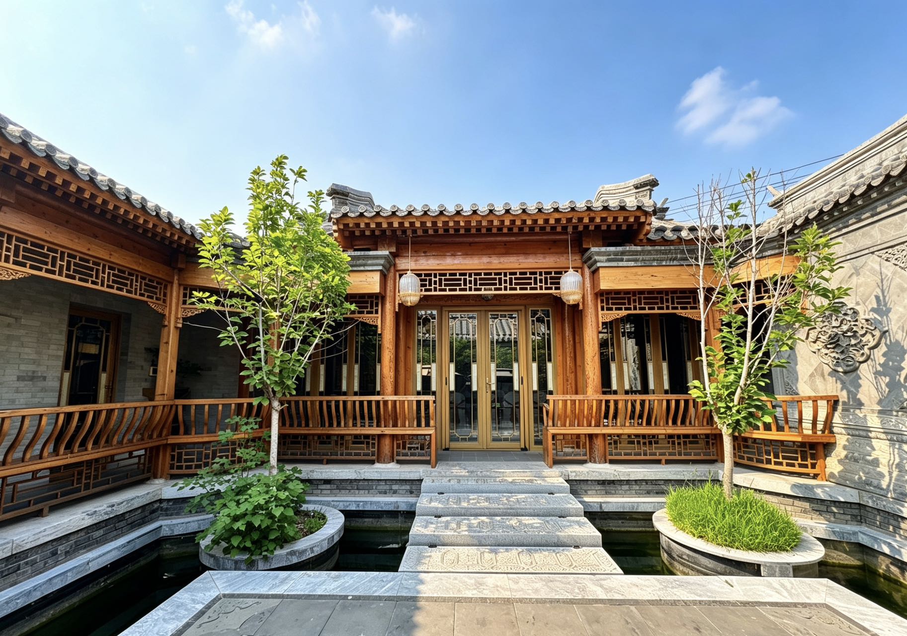  东城区紧邻王府井,隆福寺,美术馆,朝阳门精装四合院带车库