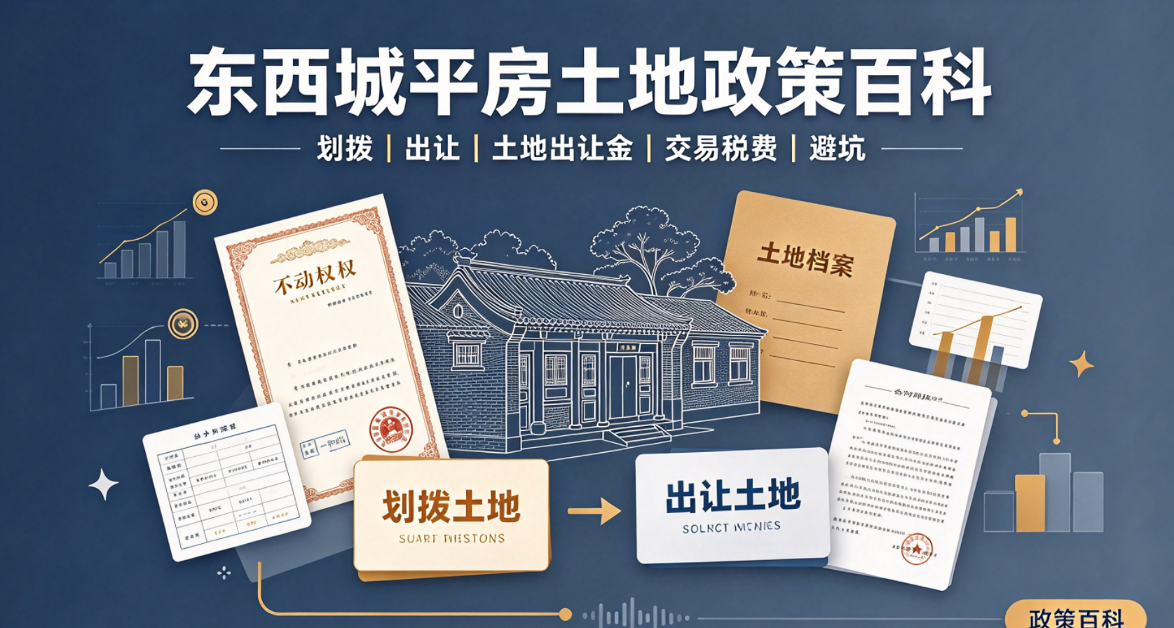 东西城平房政策百科：划拨土地、土地出让金规则、税费明细与交易避坑全解析